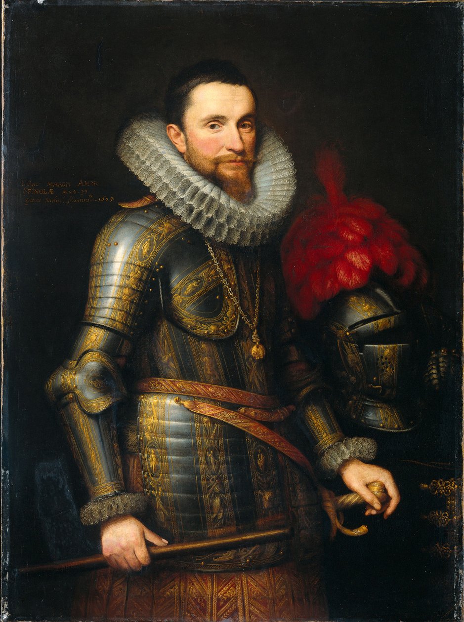 Porträtt av Ambrosio Spinola 1569-1630, 1609 av Michiel Jansz van Mierevelt