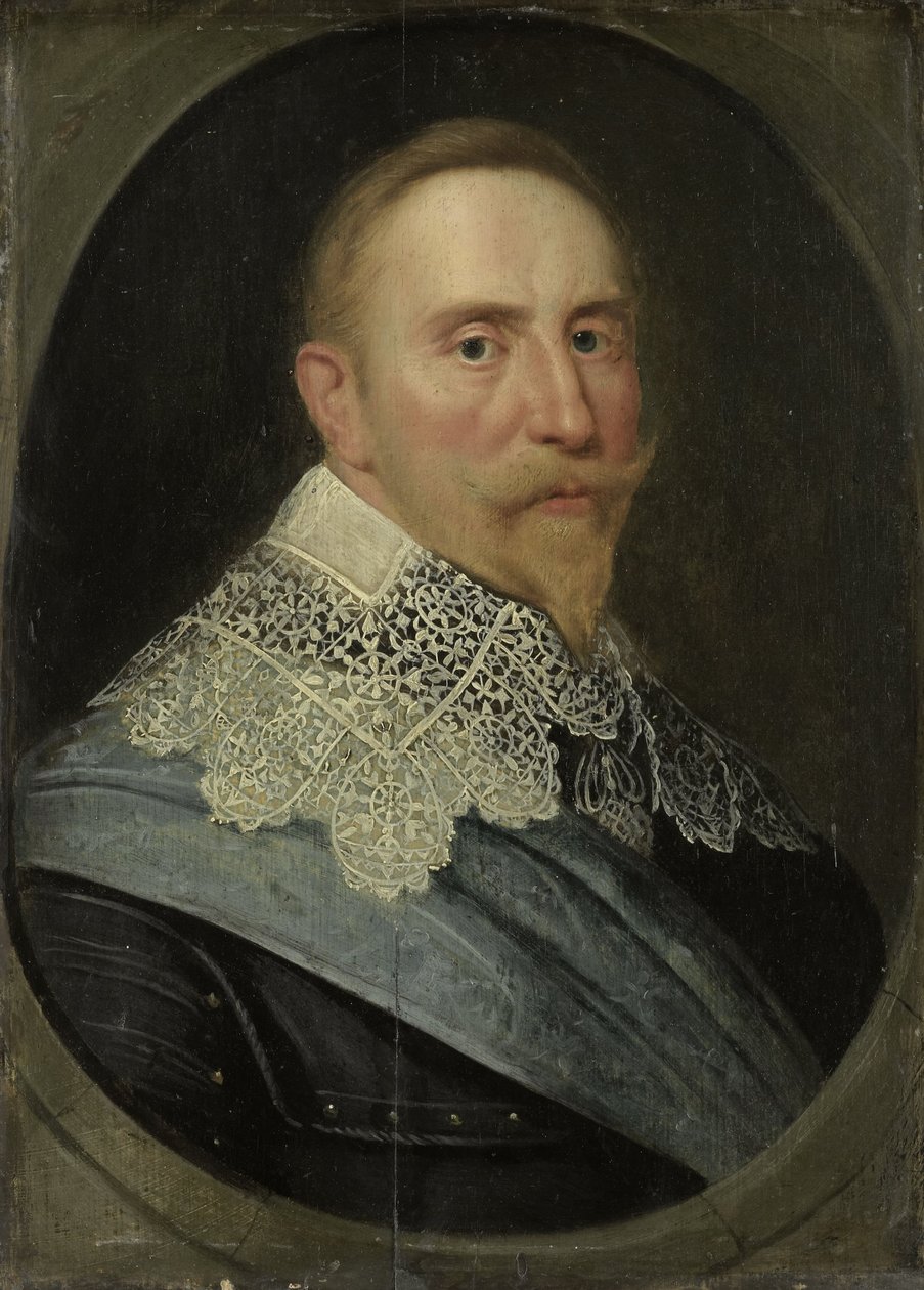 Porträtt av Gustav II Adolf, Sveriges kung, ca. 1633 av Michiel Jansz van Mierevelt
