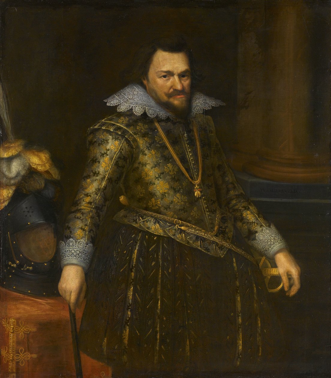 Porträtt av Philips Willem (1554-1618), Prins av Orange av Michiel Jansz van Mierevelt