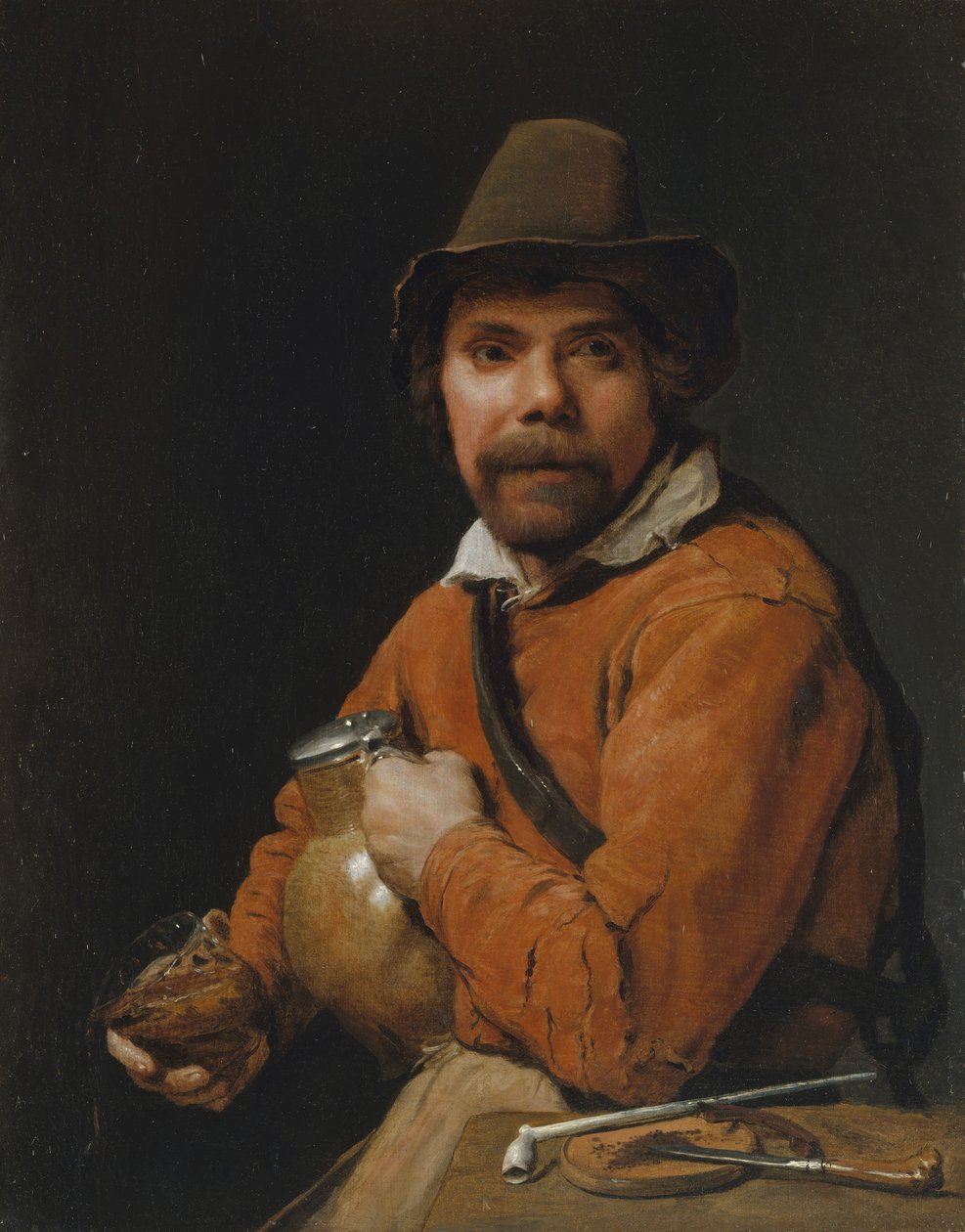 Man som håller en kanna, ca. 1660. av Michiel Sweerts