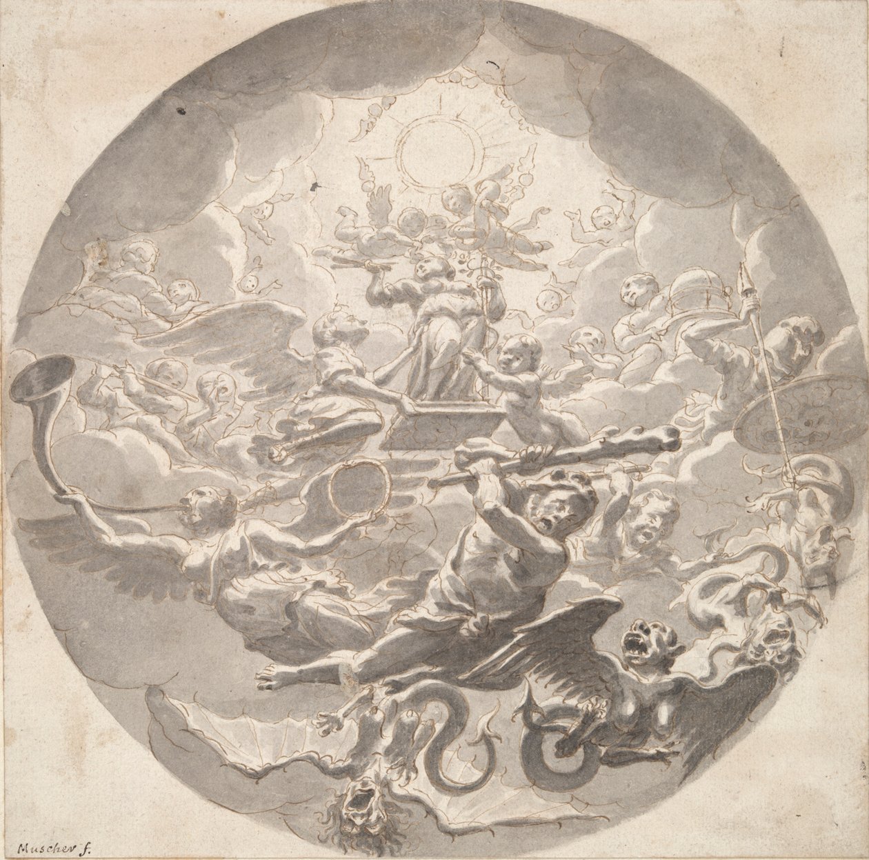 Allegori om skyddet av art av Michiel van Musscher