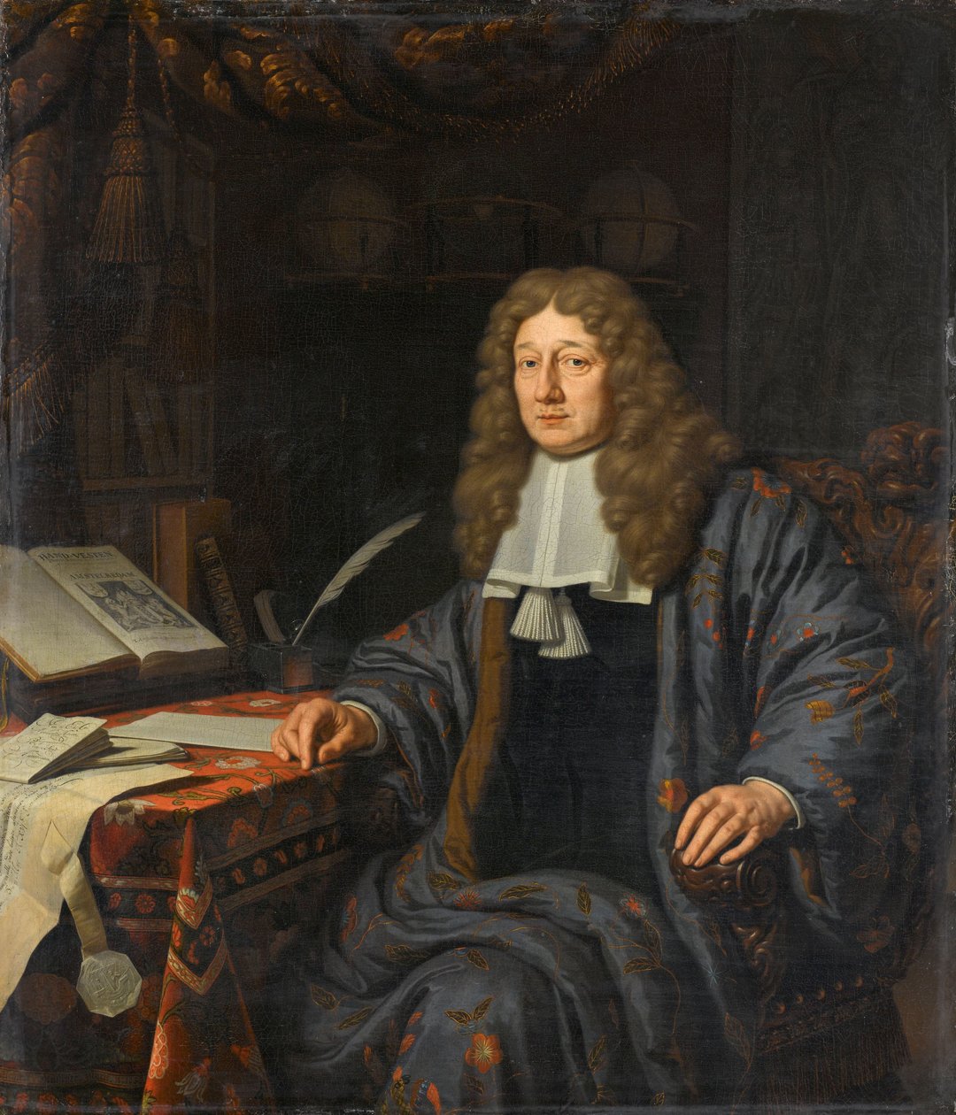 Porträtt av John Hudde (1628-1704), borgmästare i Amsterdam av Michiel van Musscher