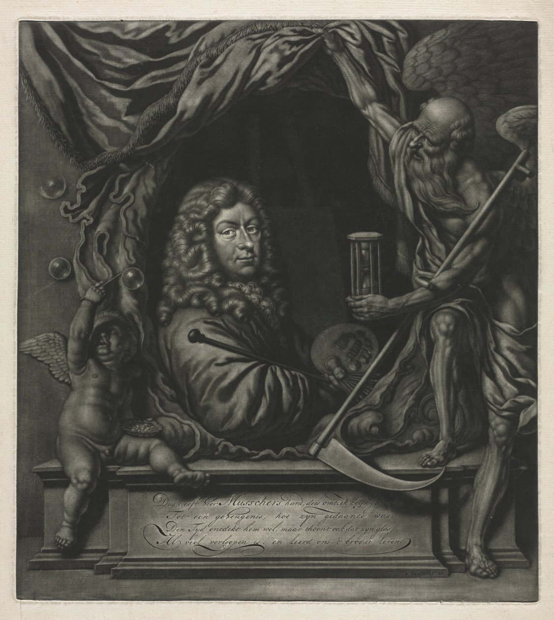 Självporträtt, 1685. av Michiel van Musscher