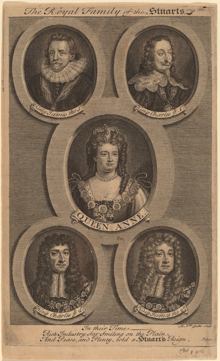 Stuarternas kungliga familj av Michiel van der Gucht