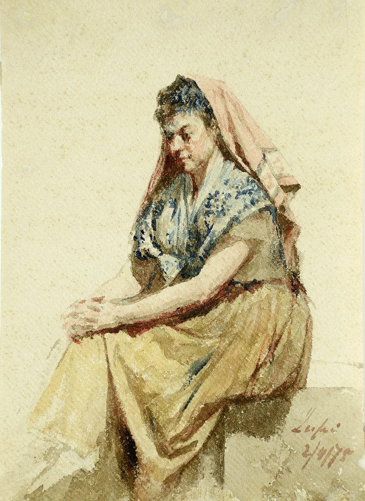 Seated Woman av Miguel Angelo Lupi