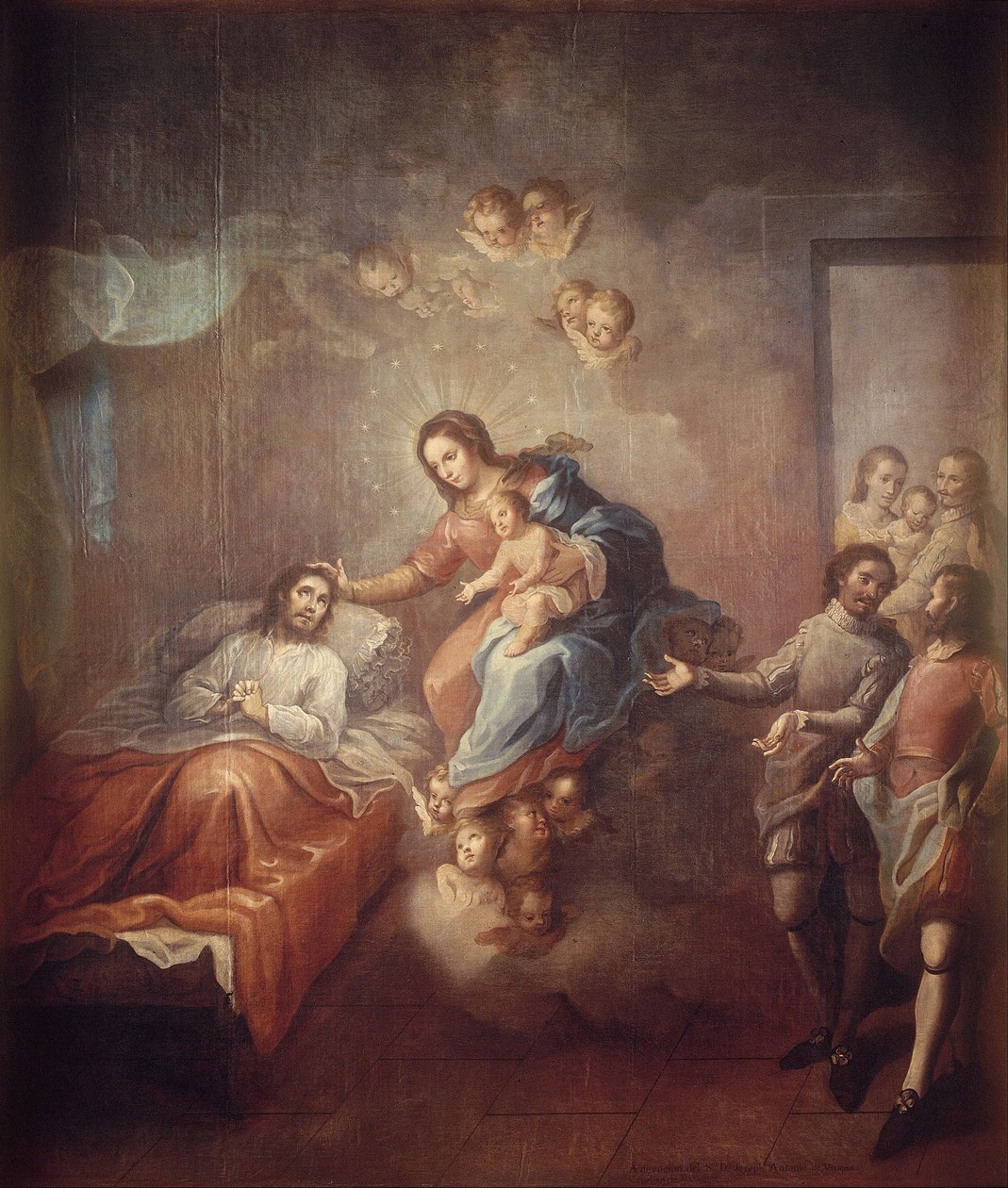 Omvandlingen av Saint Ignatius Loyola av Miguel Cabrera