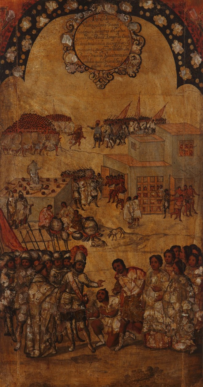 Erövringen av Mexiko. Tabell VI av Miguel Gonzales