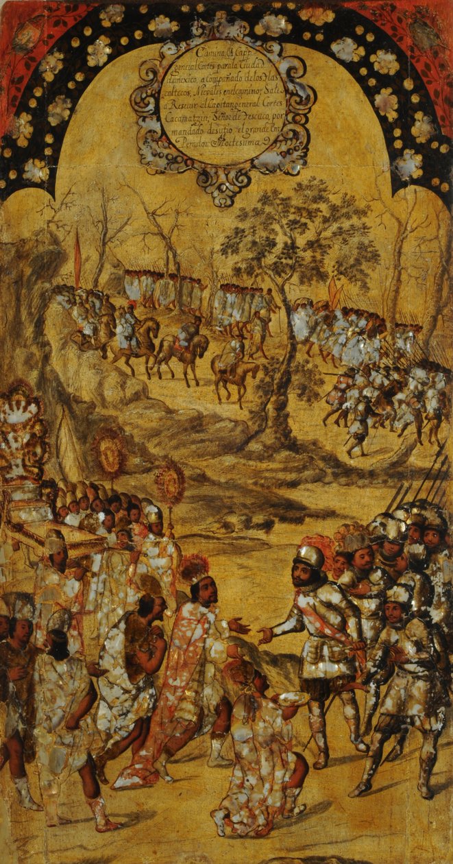 Erövringen av Mexiko. Tabell VIII av Miguel Gonzales