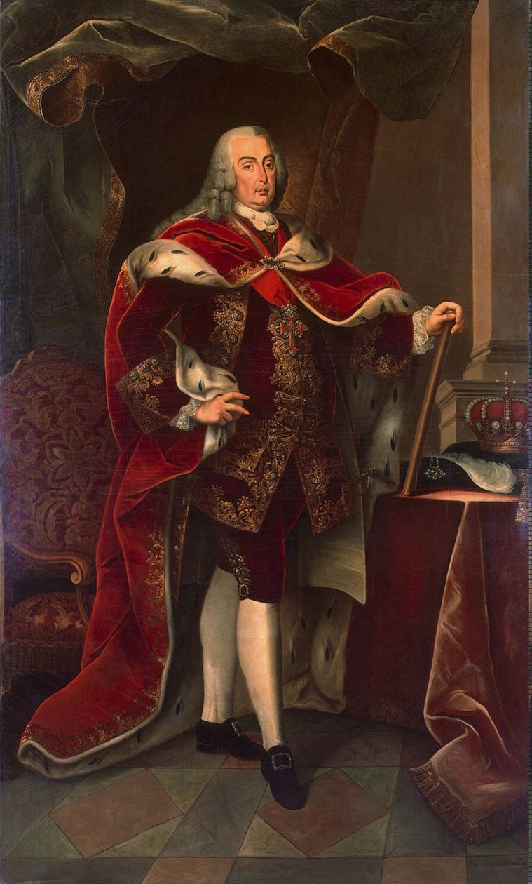 Porträtt av Josef I av Portugal, känd som reformatorn (1714-1777). Målning av Miguel Antonio do Amaral, cirka 1773. Olja på duk. Mått: 239x143cm. Eremitagemuseet Sankt Petersburg av Miguel Antonio do Amaral