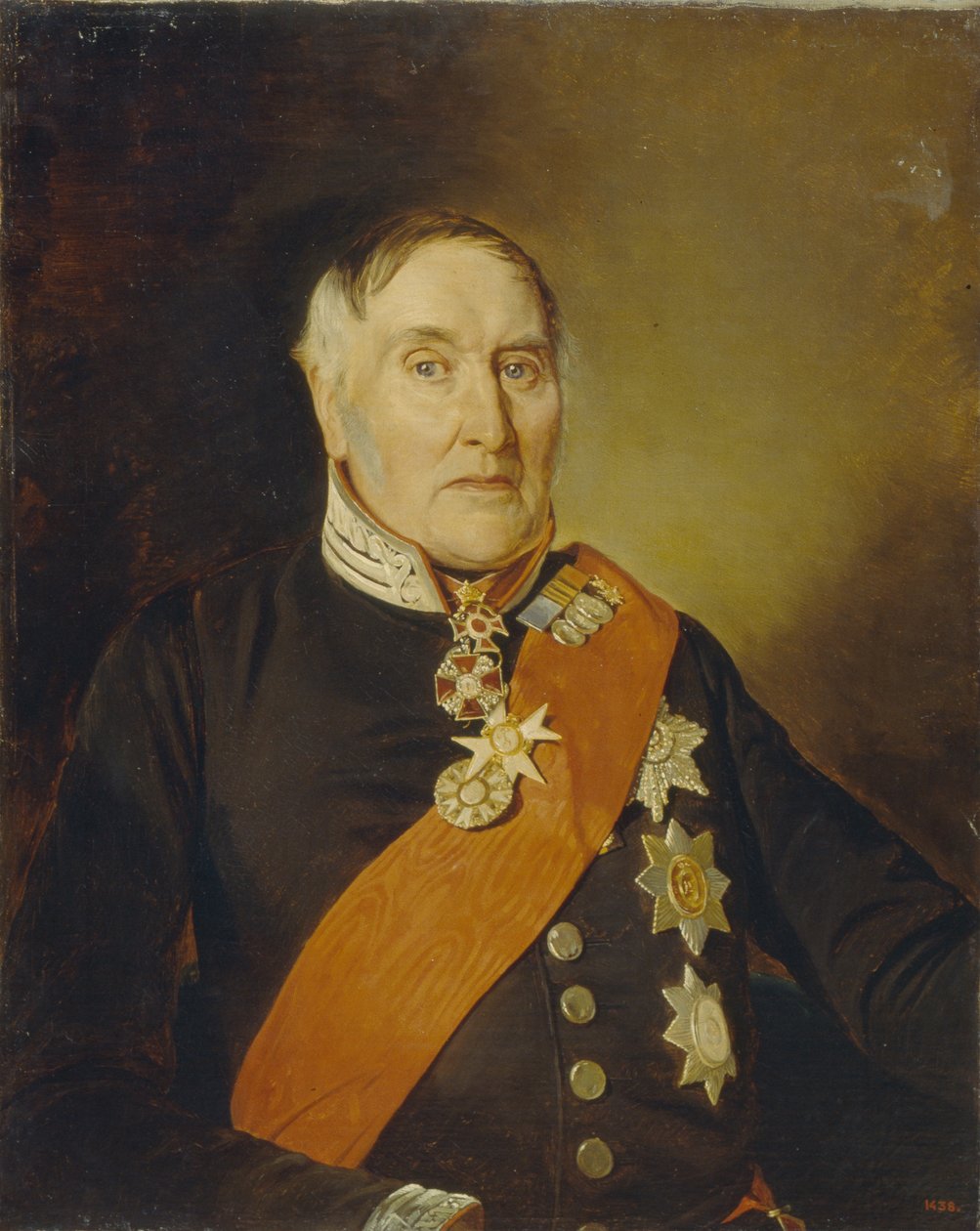 Porträtt av baronet Sir James Wylie 1768-1854 av Mihaly von Zichy
