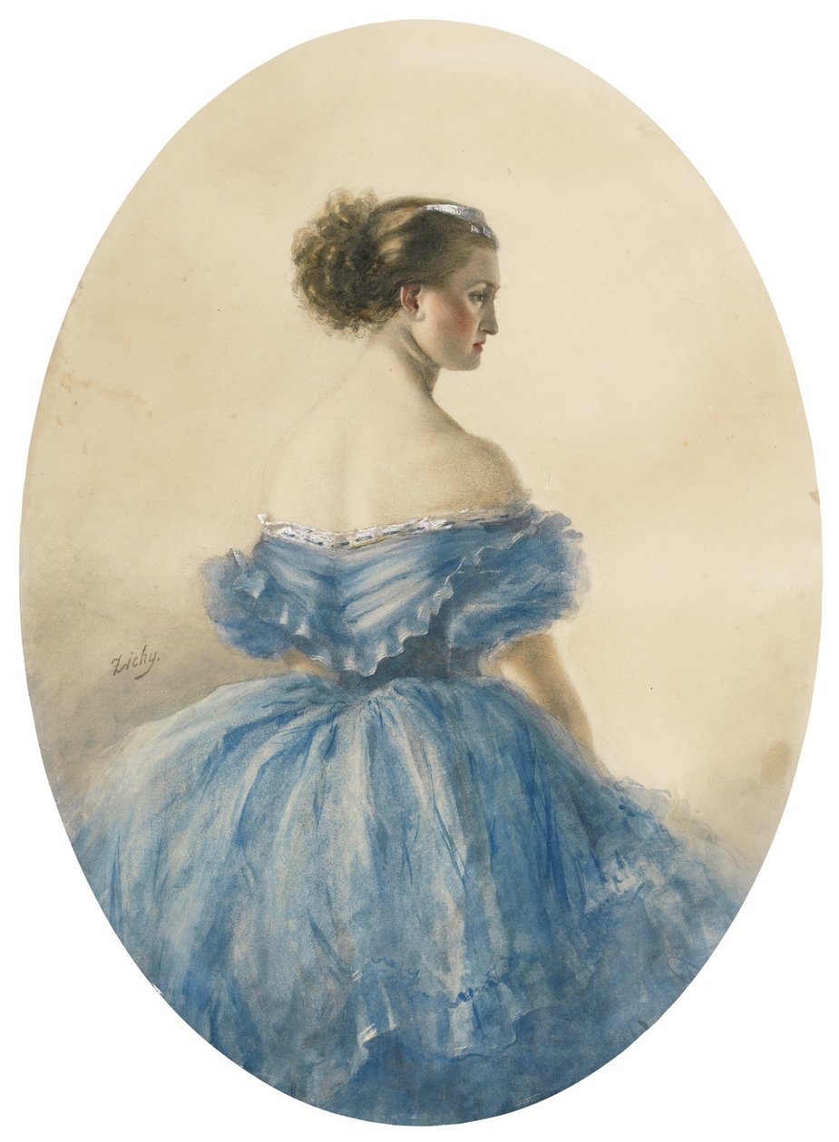 Porträtt av prinsessan Anna i Sayn-Wittgenstein av Mihaly von Zichy