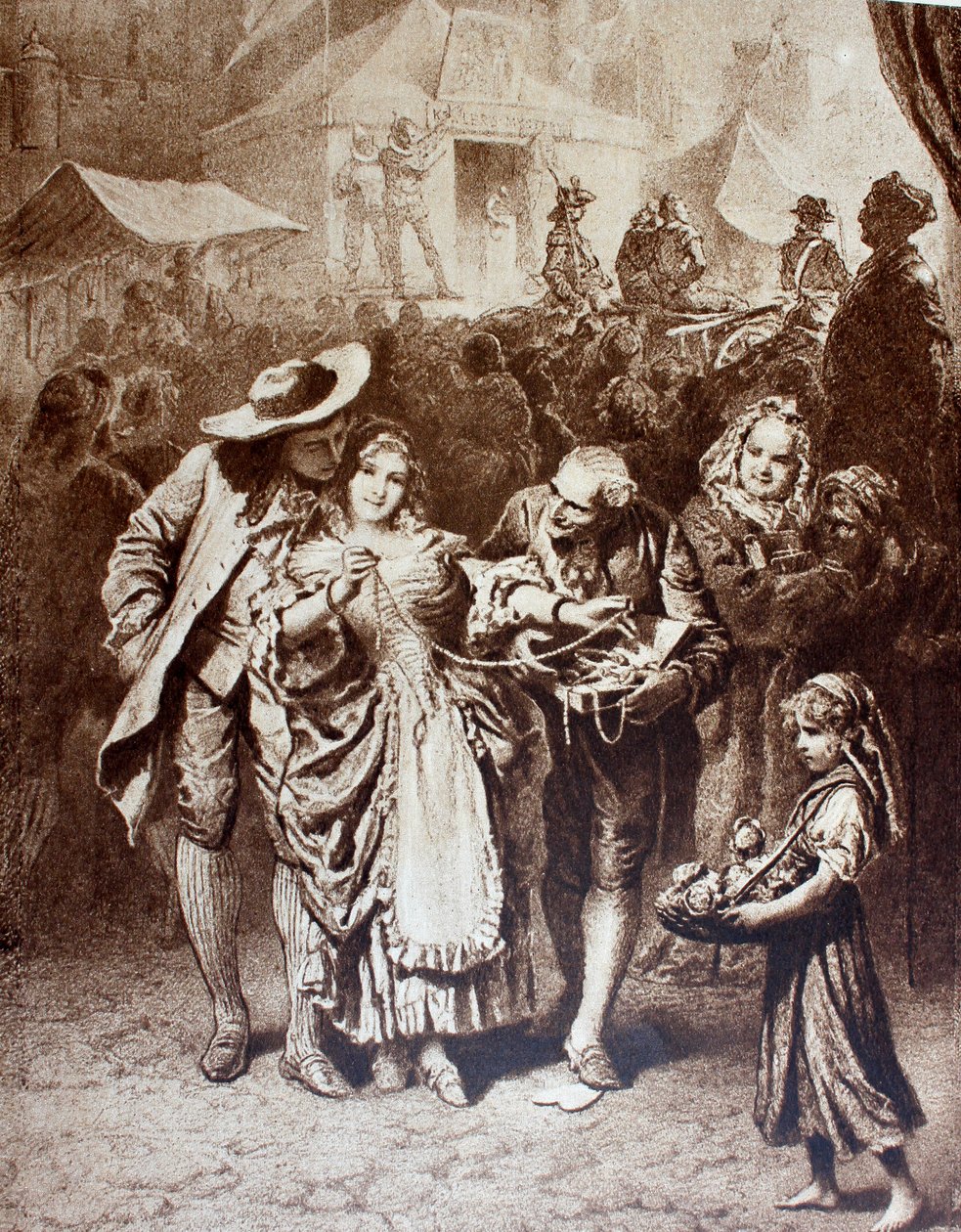 La tragédie de l`homme av Mihaly von Zichy