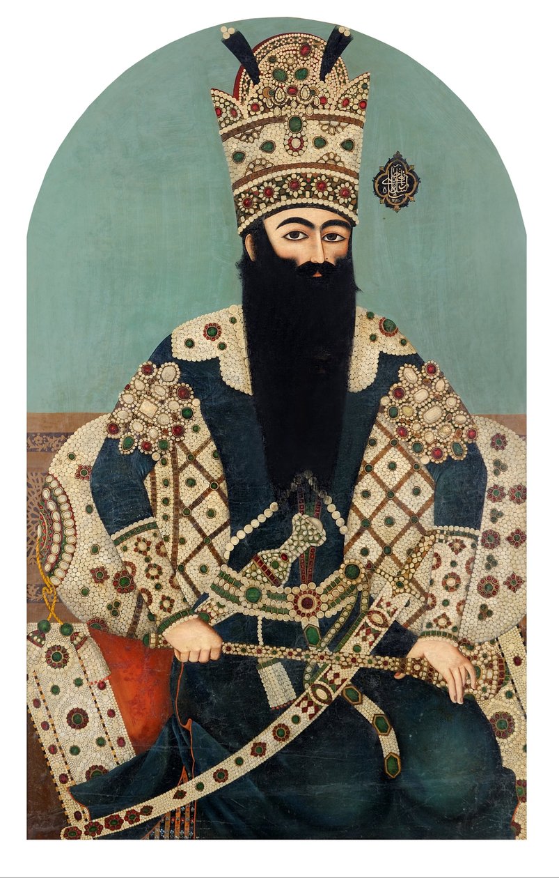 Porträtt av af Fateh till Shah av Mihr Ali