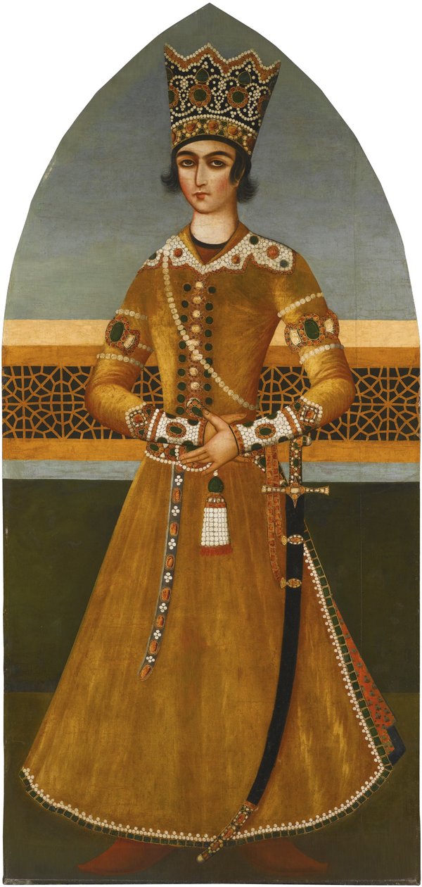 Porträtt av prins Abbas Mirza av Mihr Ali
