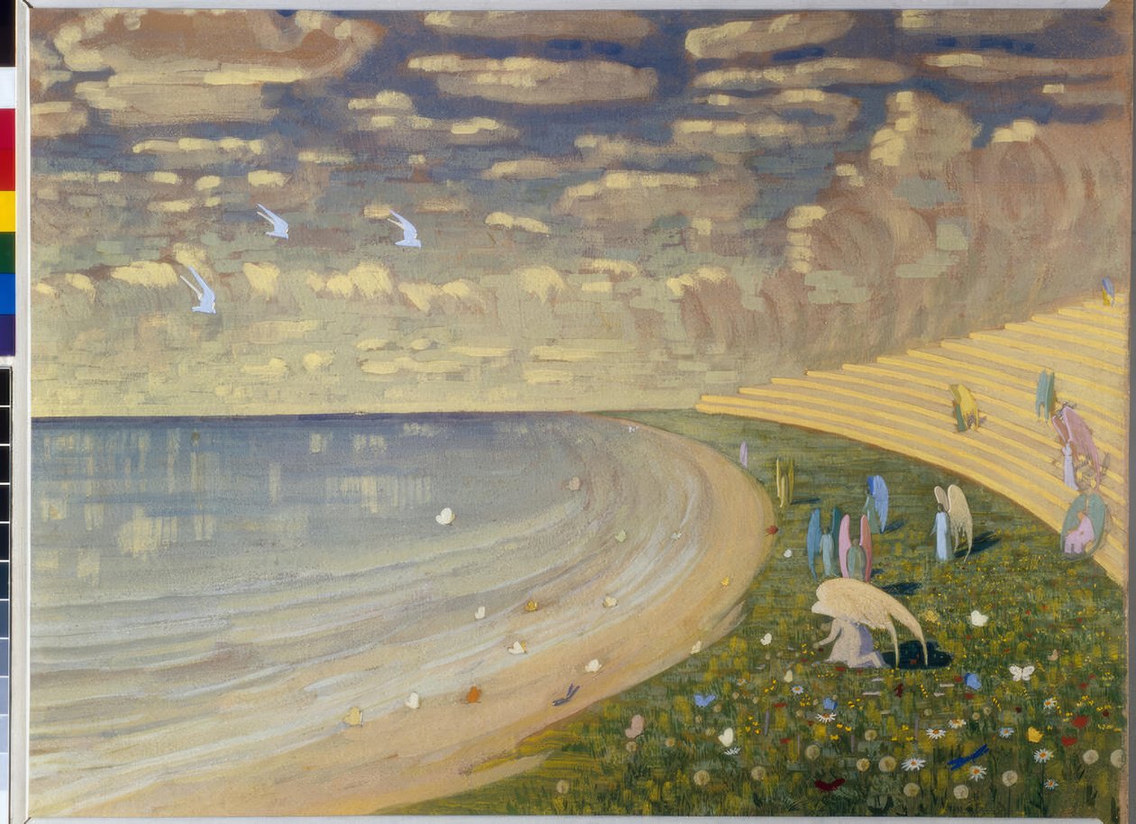 Änglar (Paradiset) av Mikalojus Ciurlionis