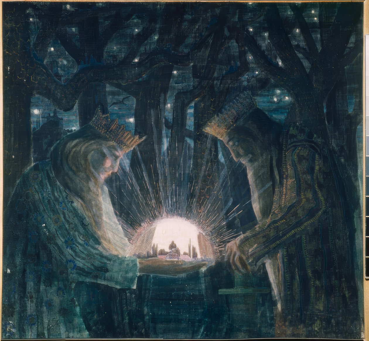 Sägner (Sagan om kungarna) av Mikalojus Ciurlionis
