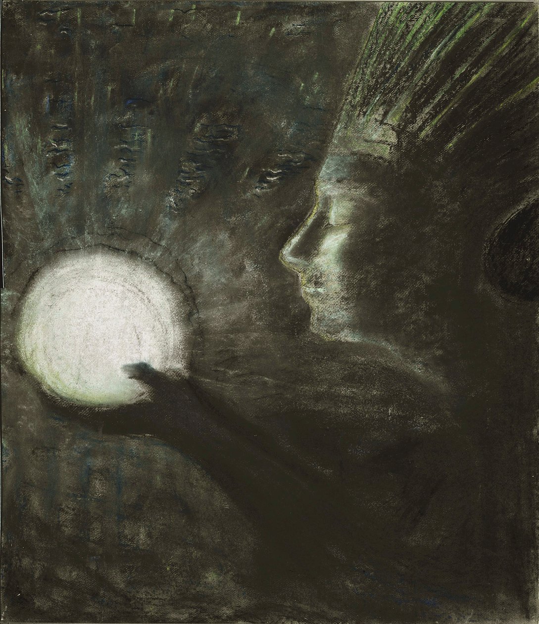 Friendship par Ciurlionis, Mikalojus Konstantinas (1875-1911). Pastell på papper, storlek: 73,4x63,5 av Mikalojus Konstantinas Čiurlionis