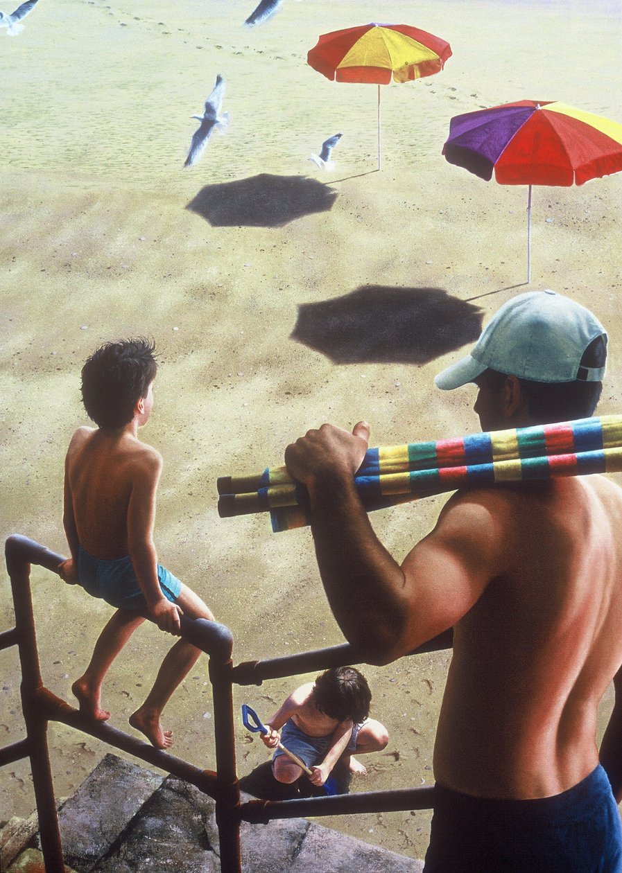 Nerför trappan till strandpromenaden av Mike Briscoe