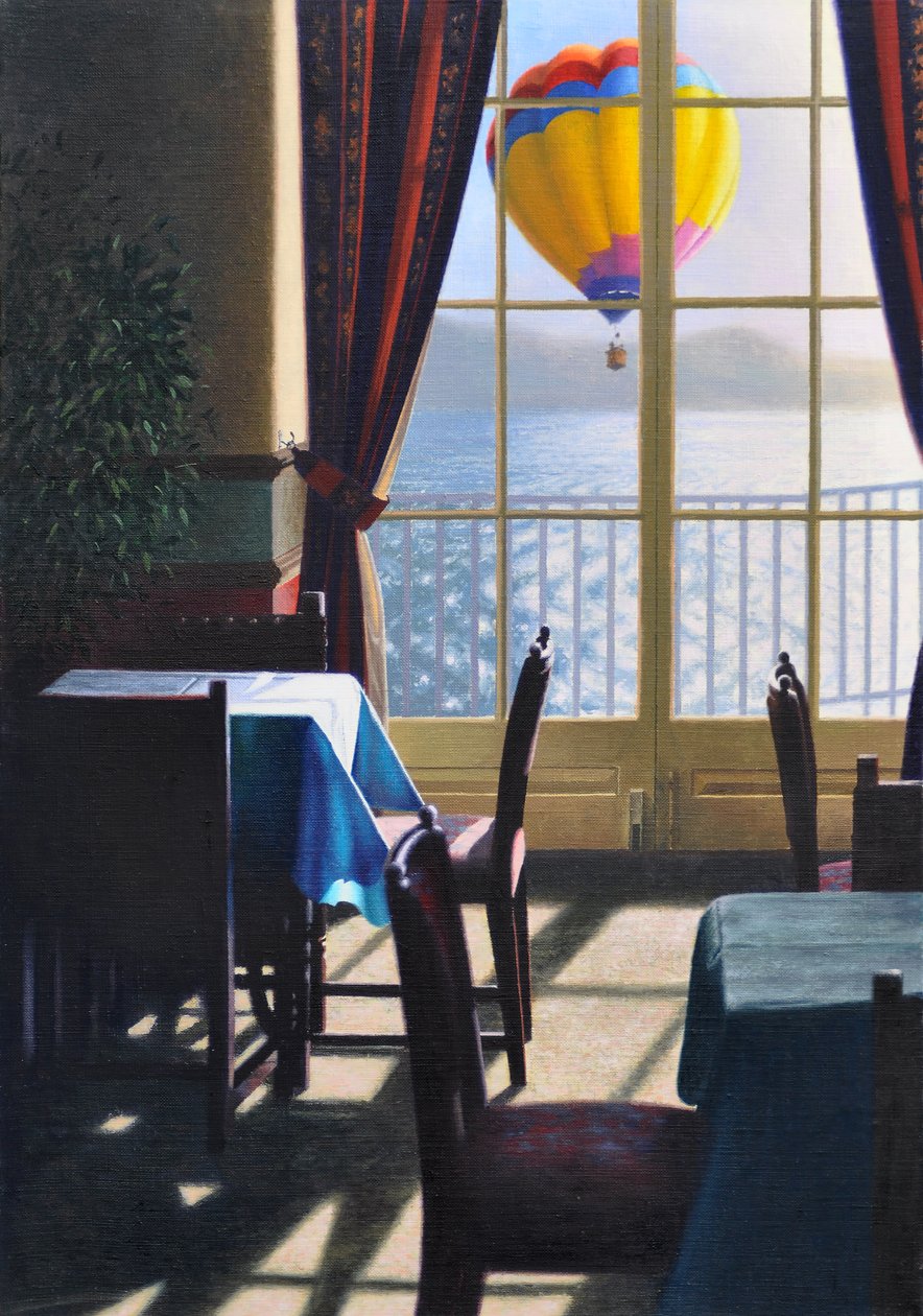 Morning Flight, 2016 (olja på linne) av Mike Briscoe