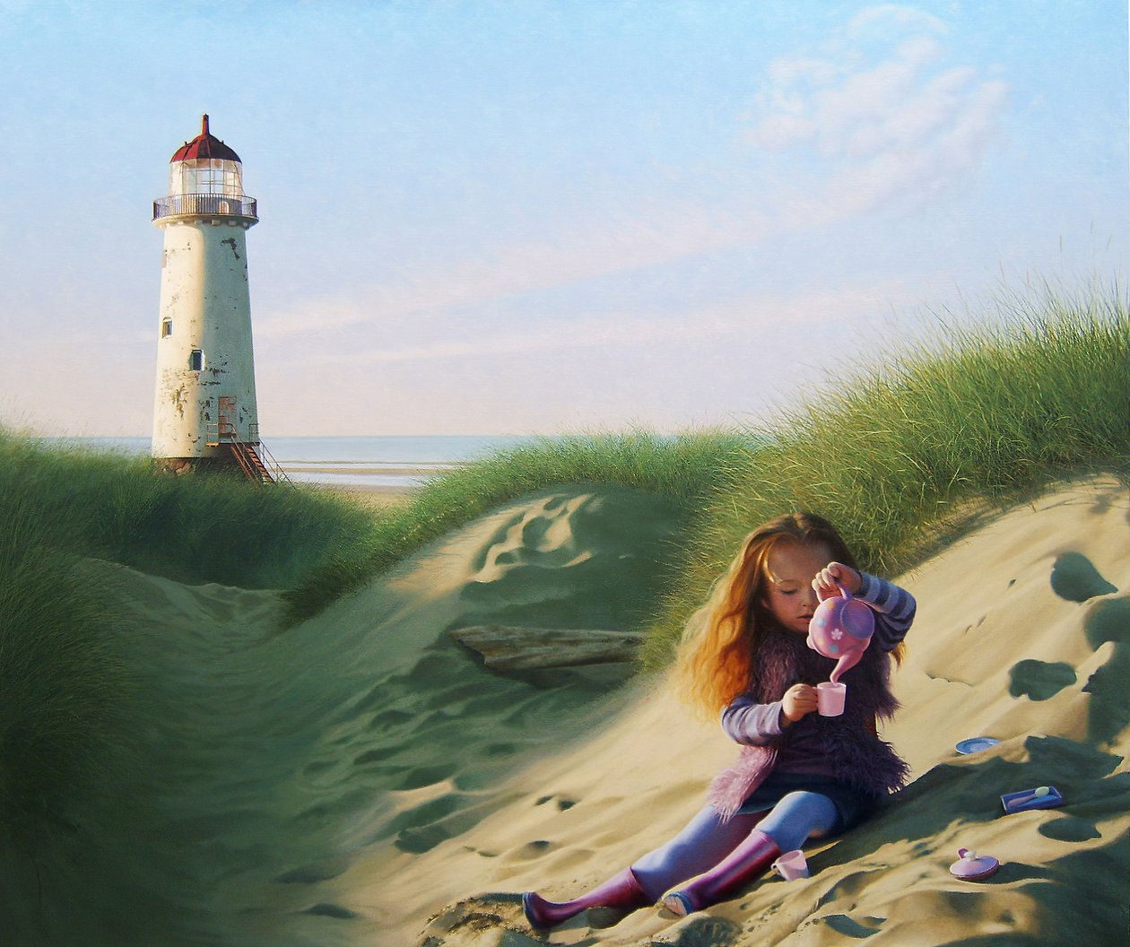 Picnic, 2011 (olja på linne) av Mike Briscoe