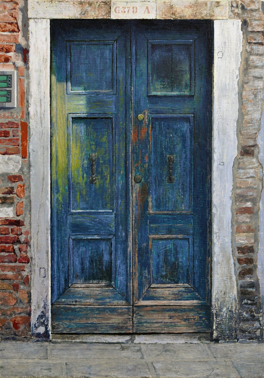 Venetian Door, 2019 (olja på linne) av Mike Briscoe