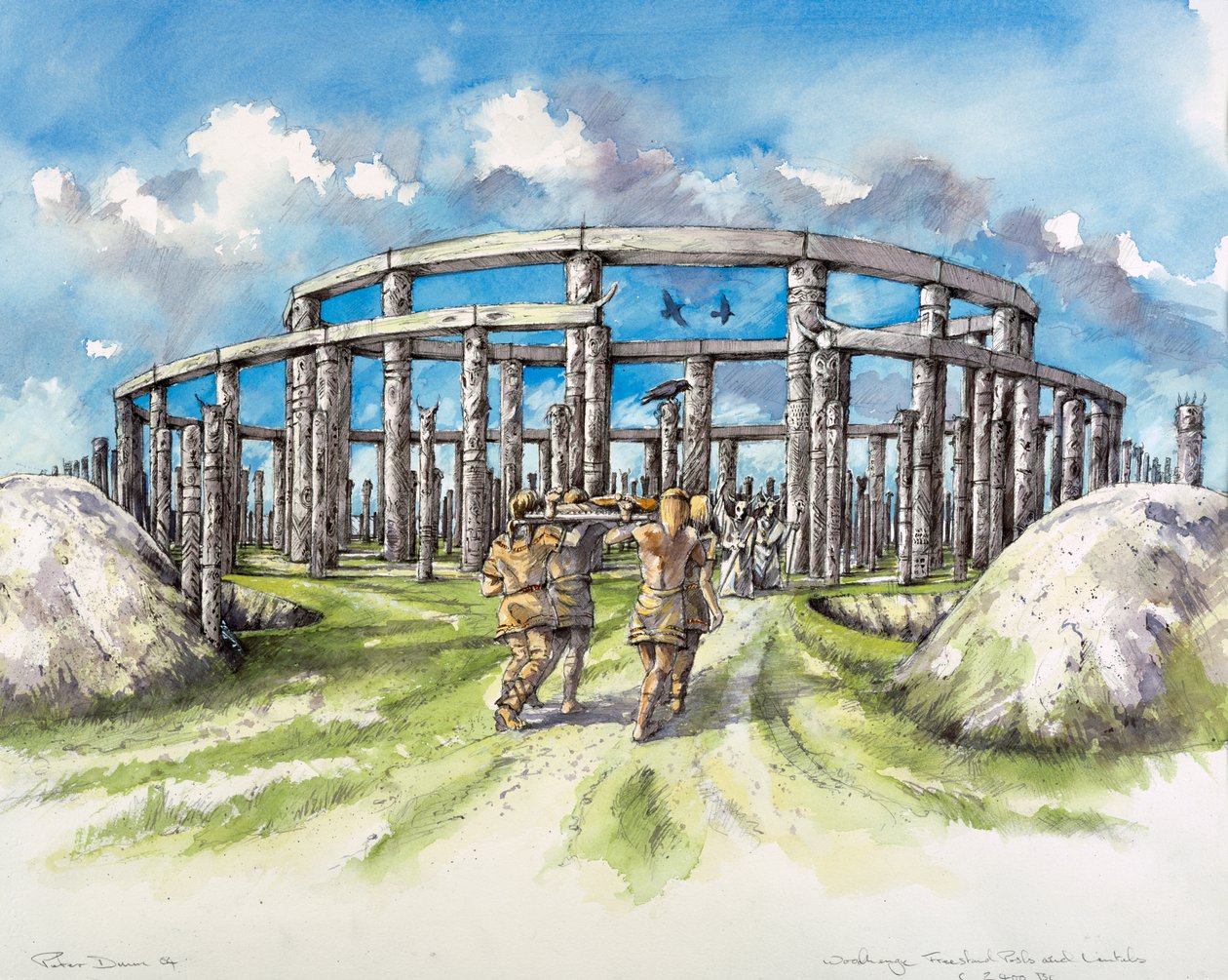 Woodhenge, c2400-talet f.Kr., c1990-2010 av Mike Seaforth