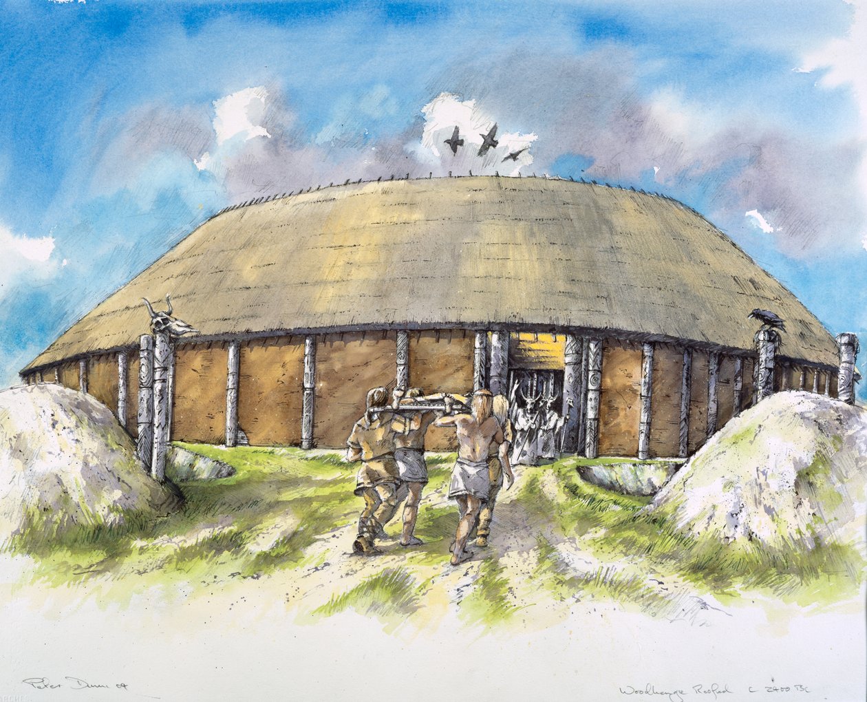 Woodhenge, c2400-talet f.Kr., c1990-2010 av Mike Seaforth