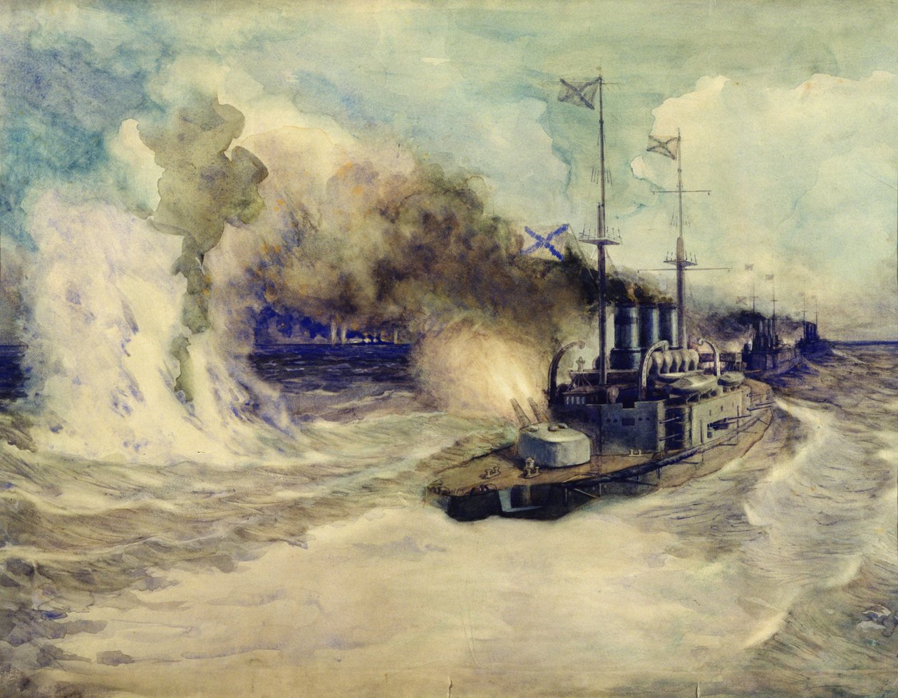 Striden mellan Svartahavsflottan och pansarkryssaren Goeben den 5 november 1914, 1940 av Mikhail Mikhailovich Semyonov