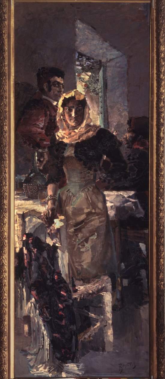Spanien (Spanien) - Målning av Mikhail Alexandrovich Vrubel (Vrubel) (1856-1910), olja på duk av Mikhail Aleksandrovich Vrubel