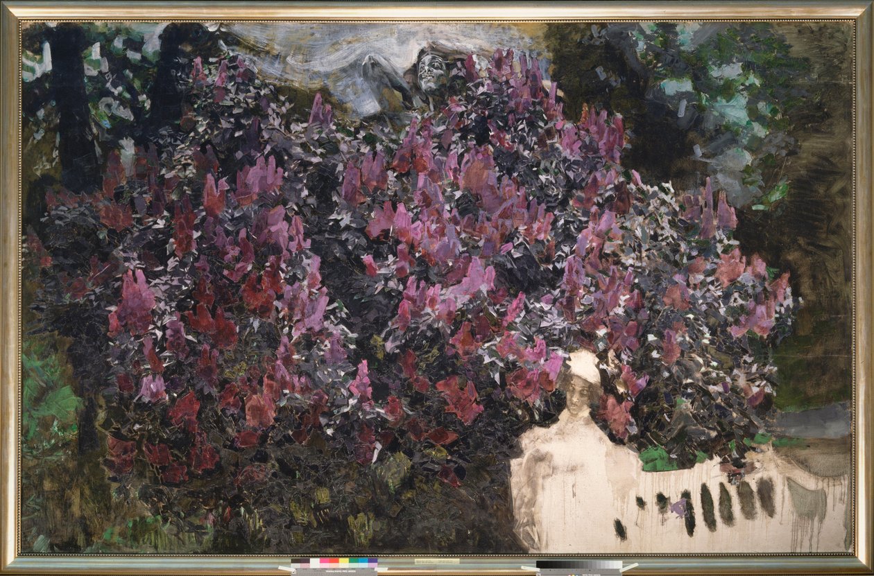 Syrener (Lilacs) - Målning av Mikhail Alexandrovich Vrubel (Vrubel) (1856-1910), olja på duk av Mikhail Aleksandrovich Vrubel