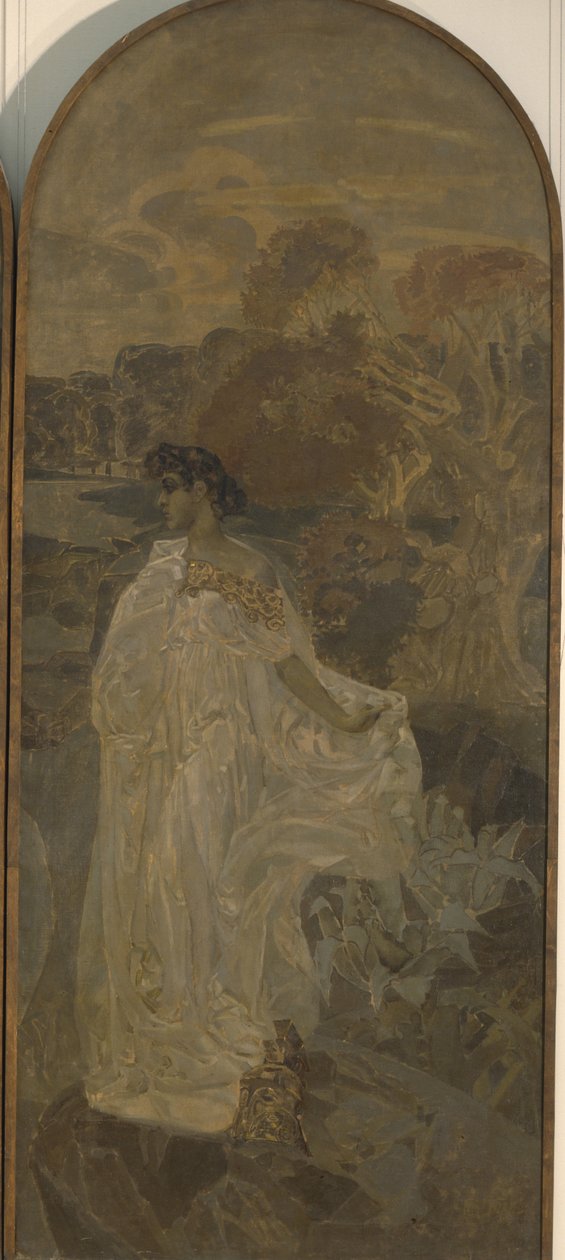 Minerva Triptych The Judgment of Paris, 1893 av Mikhail Aleksandrovich Vrubel