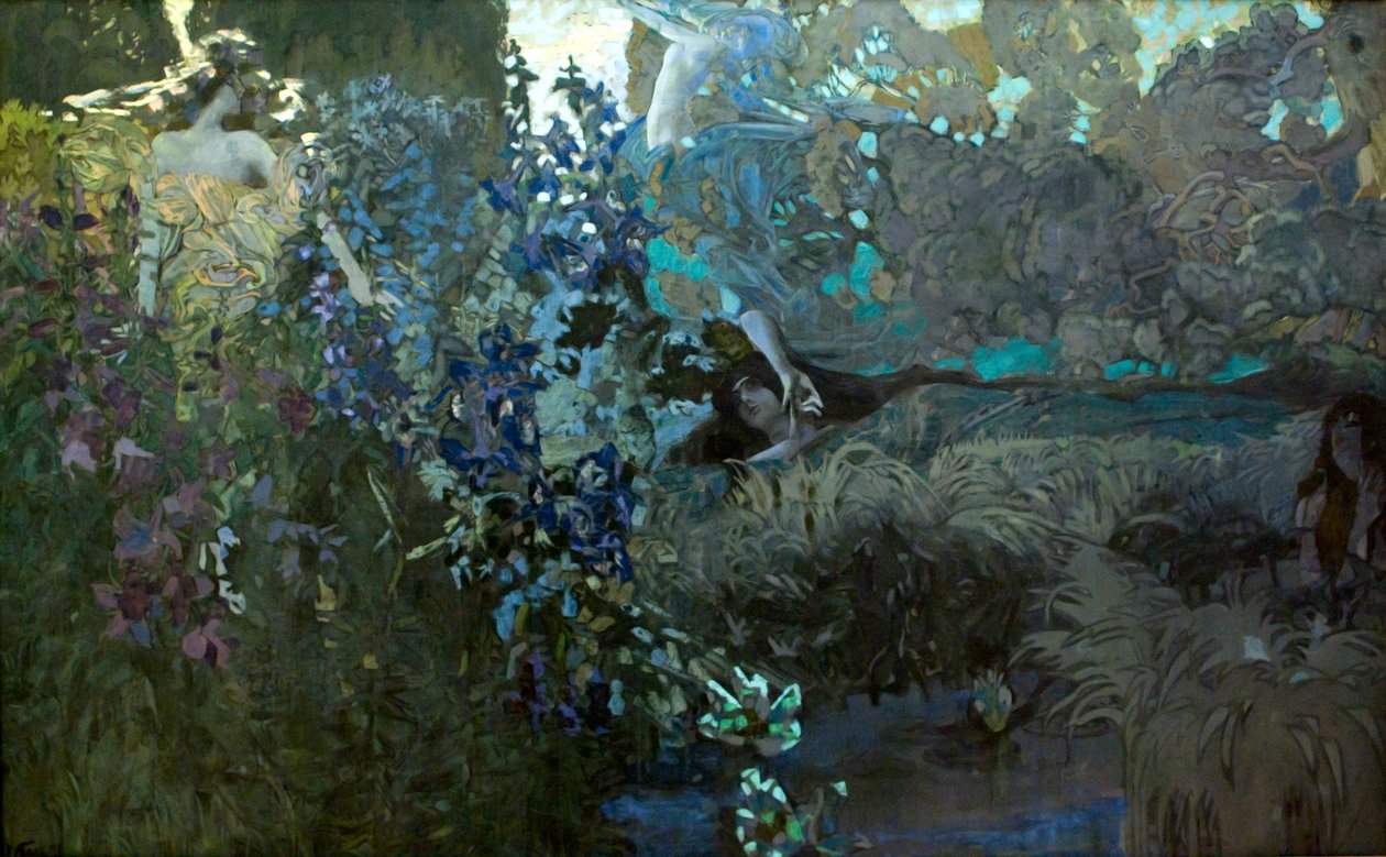 Morgon, 1897. av Mikhail Aleksandrovich Vrubel