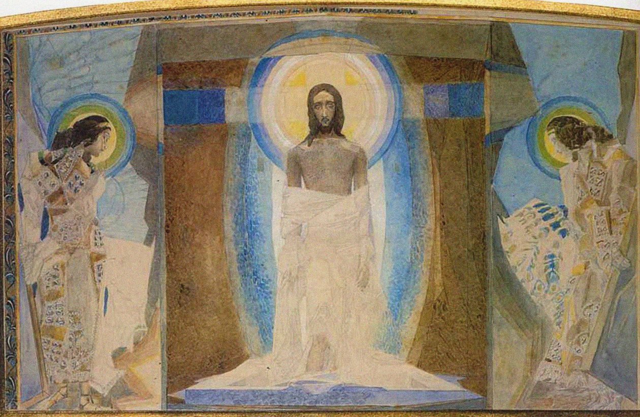 Uppståndelsens triptyk, 1887 av Mikhail Aleksandrovich Vrubel