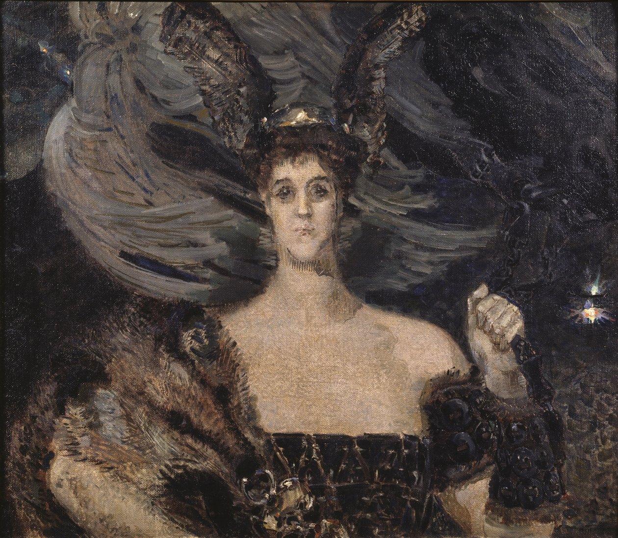 Valkyrian. Porträtt av konstnären och beskyddaren grevinnan Maria Tenisheva 1867-1928, 1899 av Mikhail Aleksandrovich Vrubel