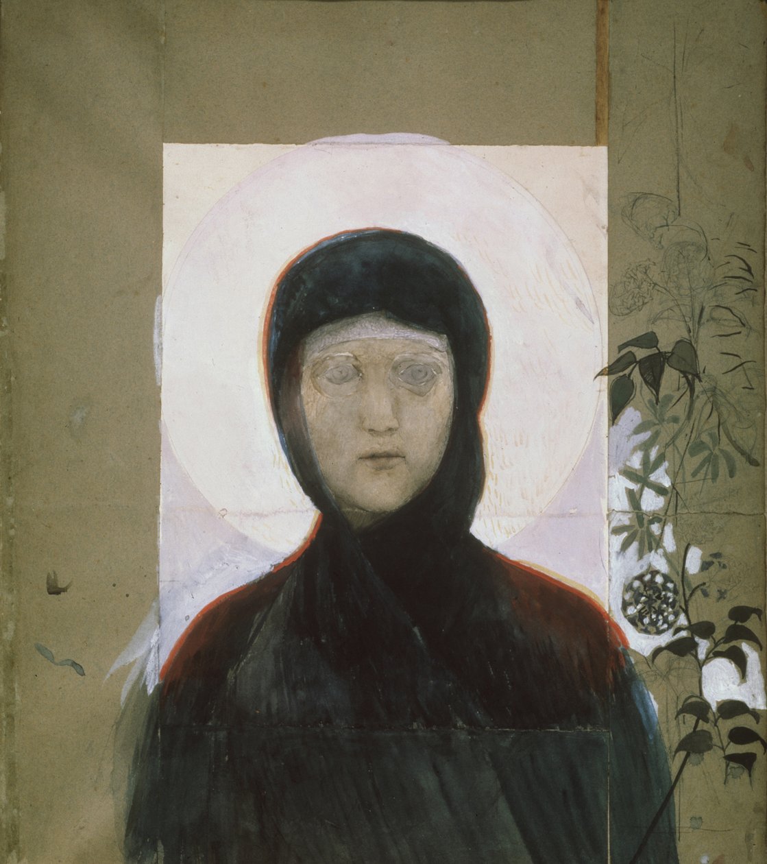 Jungfrun, 1884-1885 av Mikhail Aleksandrovich Vrubel
