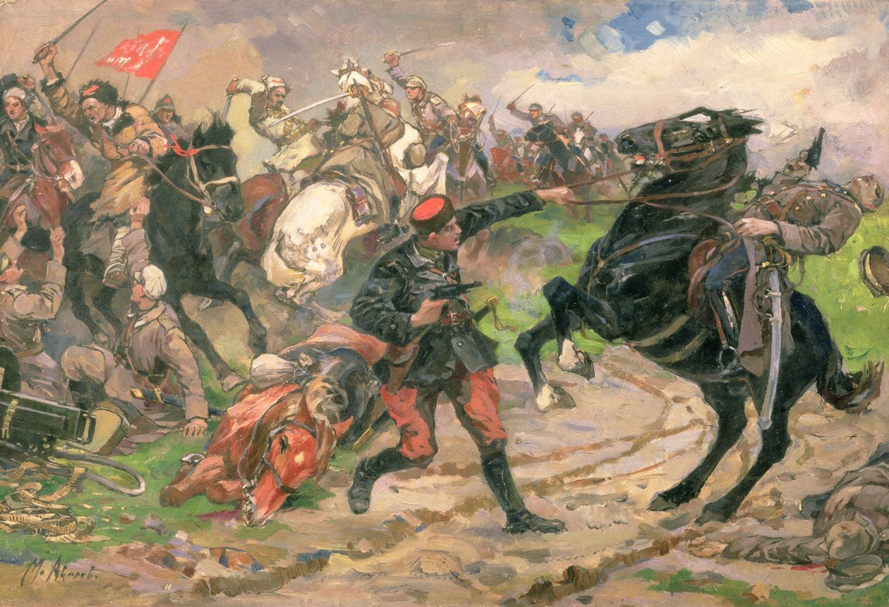Red Dundich i strid av Mikhail Ivanovich Avilov
