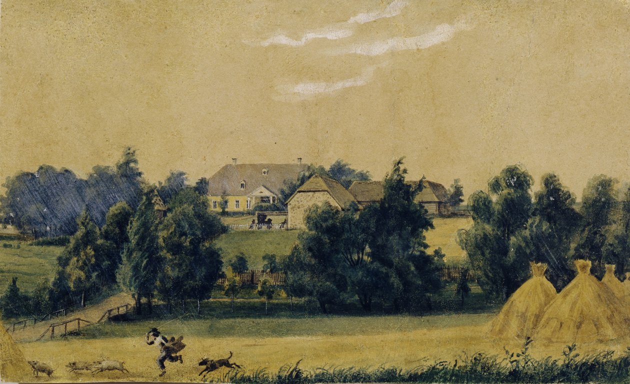 Priyutino-godset, 1830-talet av Mikhail Ivanovich Lebedev