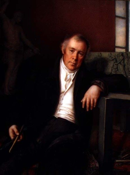 Porträtt av Vasili Ivanovich Demut-Malinovsky (1779-1846) 1830 (akvarell och gouache på papper) av Mikhail Ivanovich Terebenev