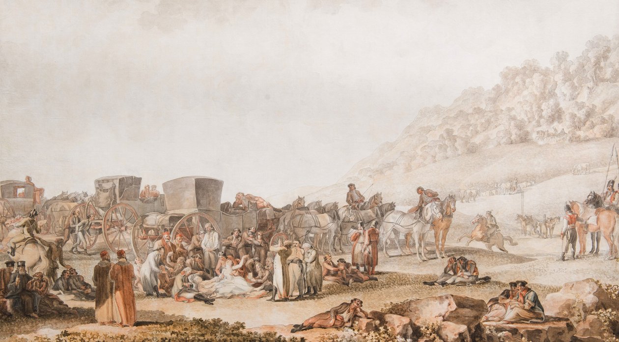 Prins Grigori Potyomkins död i den Bessarabiska stäppen, 1791. av Mikhail Matveevich Ivanov