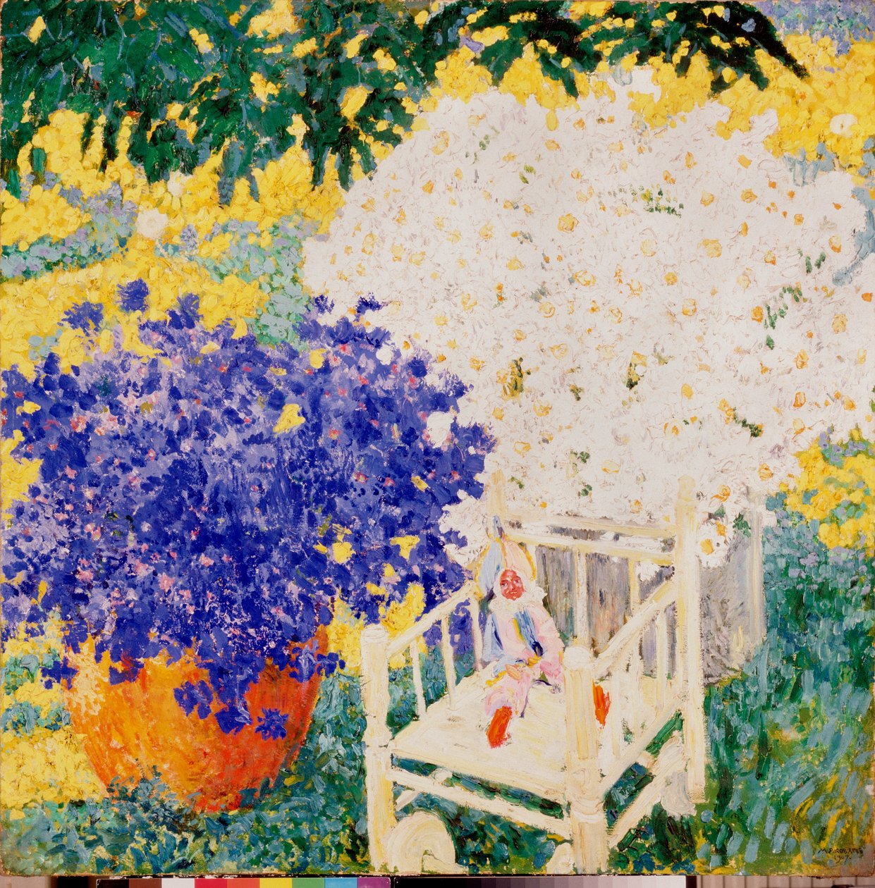 Une poupee (En docka) - Målning av Mikhail Nikolayevich Yakovlev (1880-1942), olja på duk av Mikhail Nikolayevich Yakovlev