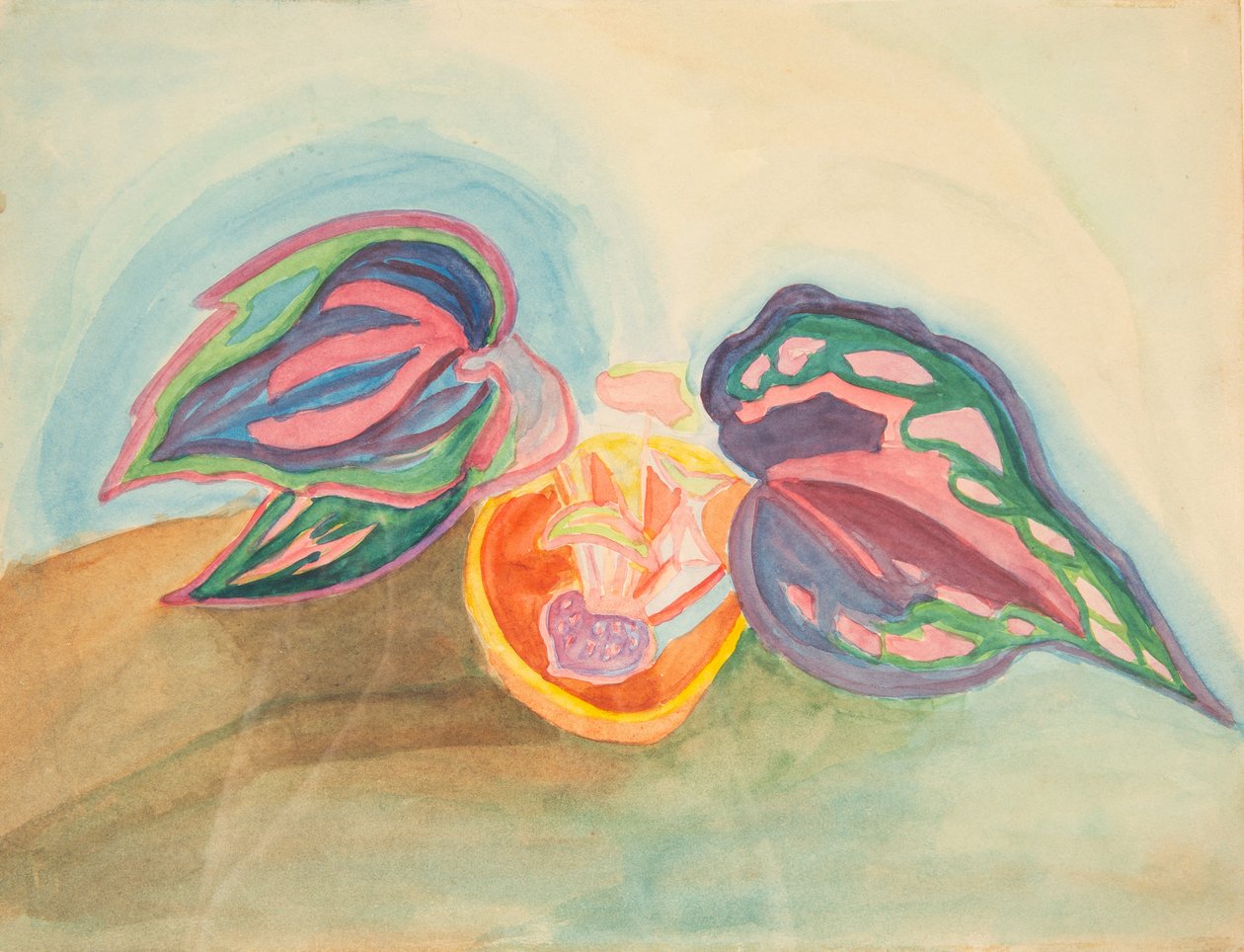 Stilleben med växt, ca. 1920. av Mikhail Vasilyevich Matyushin
