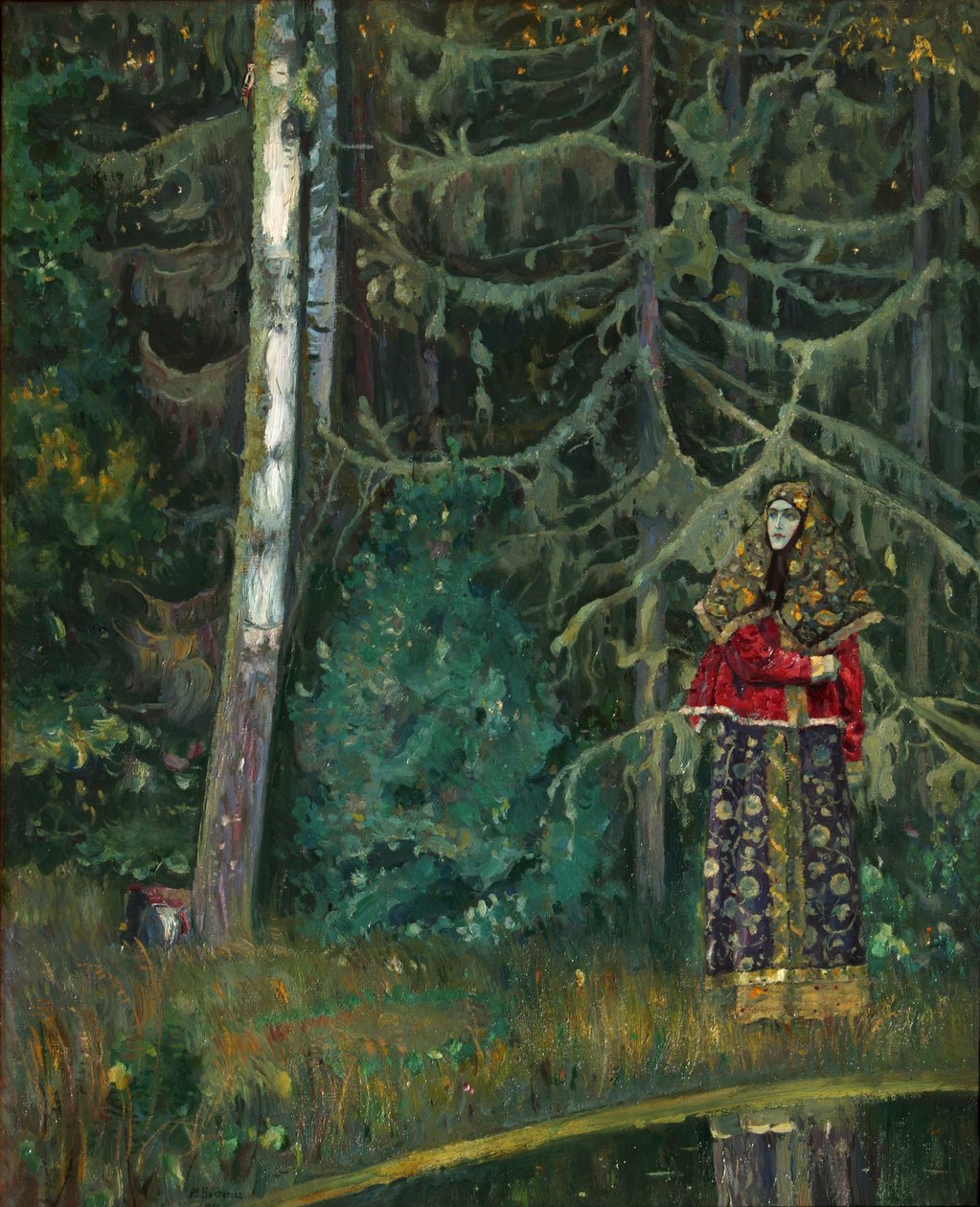 Saga, 1921 av Mikhail Vasilievich Nesterov