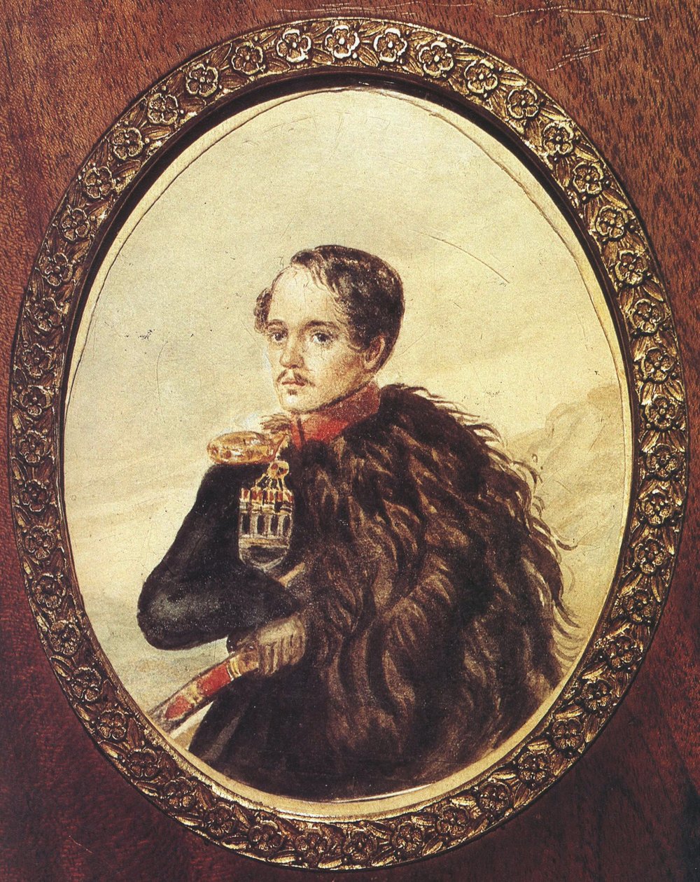 Självporträtt, 1837 av Mikhail Yuryevich Lermontov