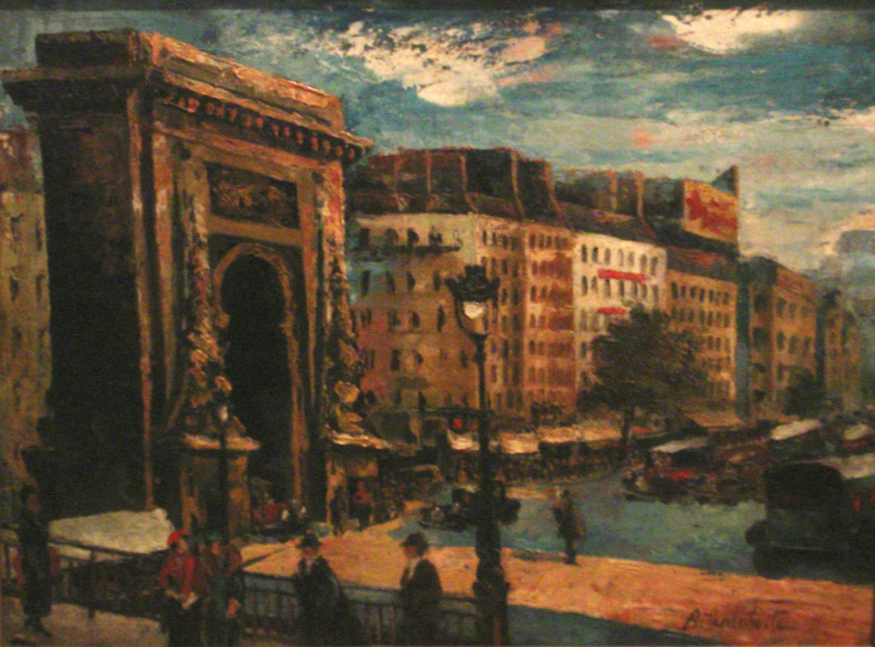  Landskap i Paris, Porte Saint-Denisn: n av Mikheil Bilanishvili