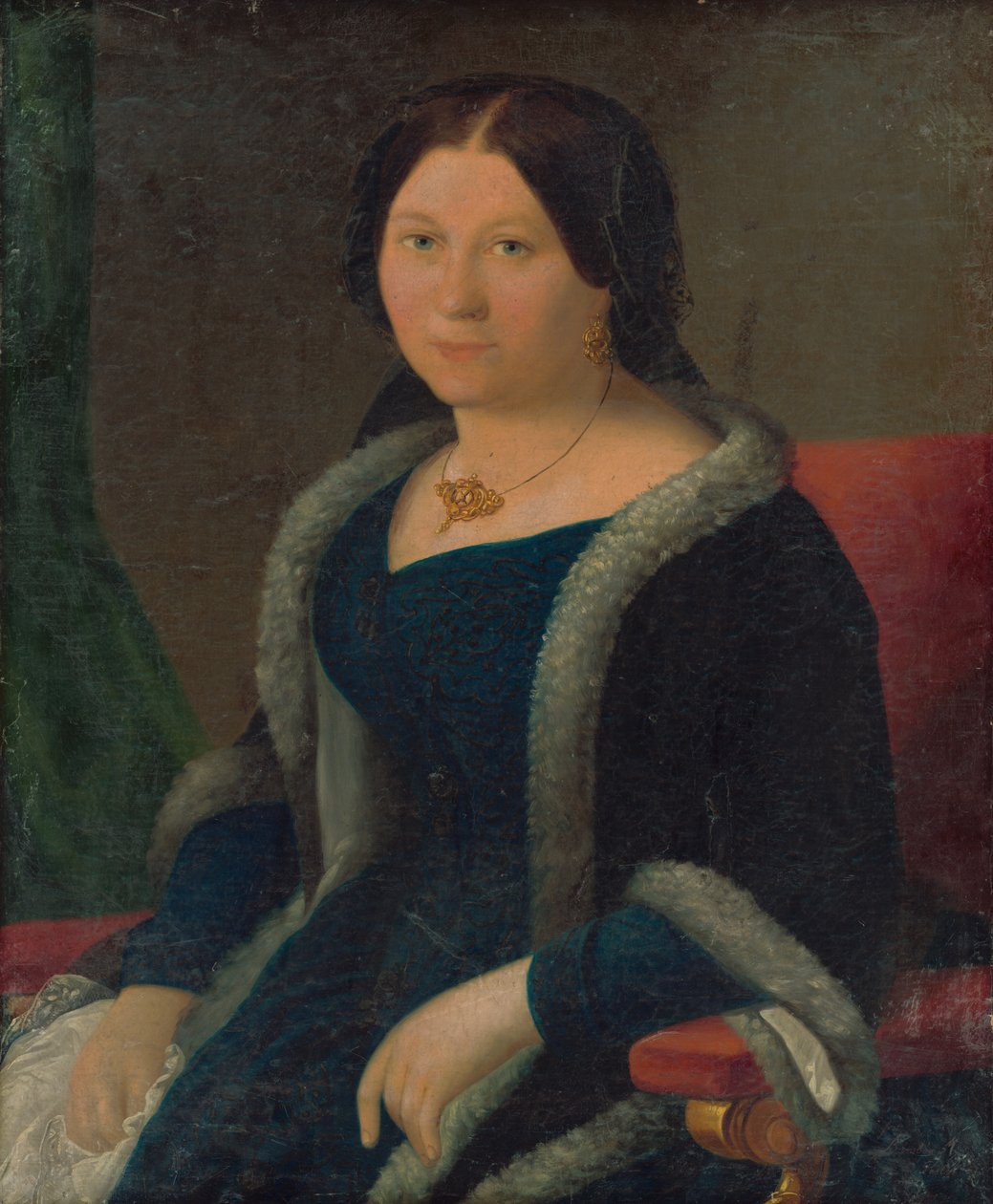 Portrait of a Young Woman av Miklós Barabás  