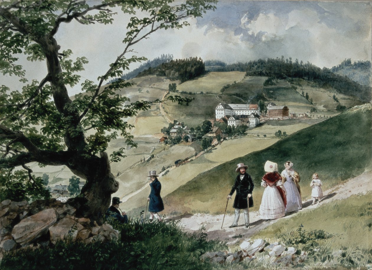 Promenad i Tabon av Miklós Barabás