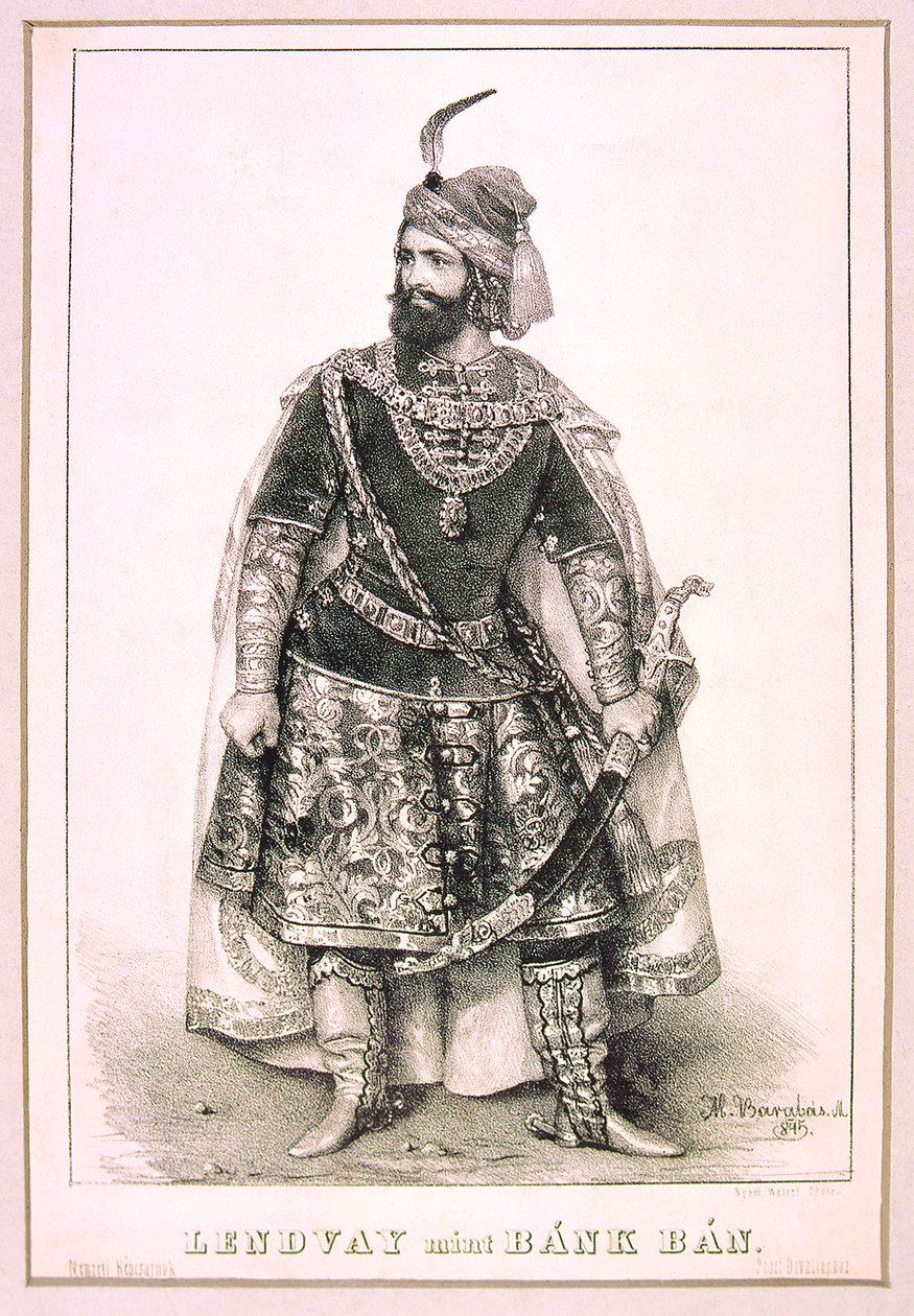 Bánk Bán - Márton Lendvay (Miklós Barabás, 1845) av Miklós Barabás