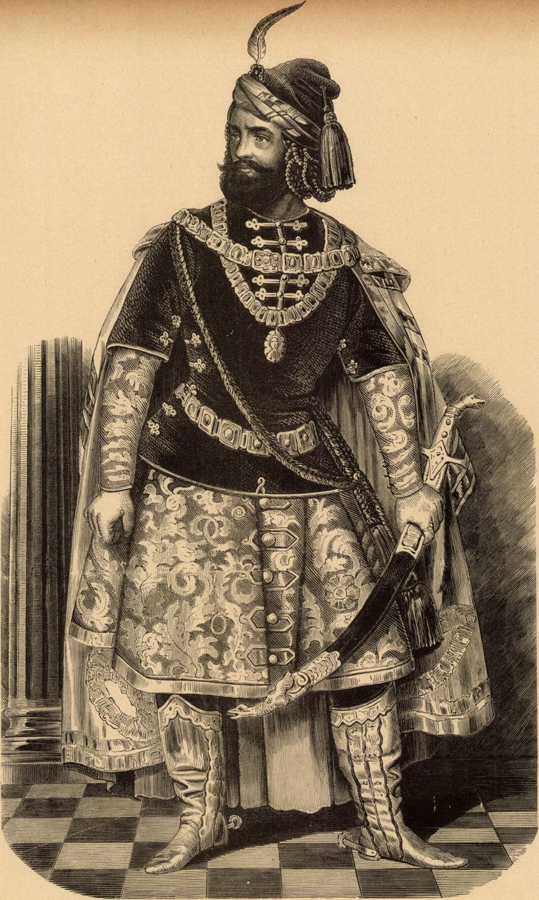 Márton Lendvay som Bánk Bán (Miklós Barabás, 1856) av Miklós Barabás