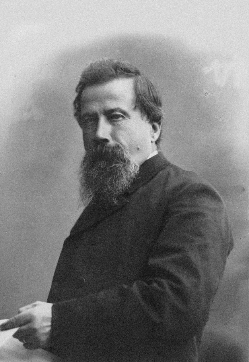 Porträtt av kompositören Amilcare Ponchielli 1834-1886. av Milano . Guigoni and Bossi