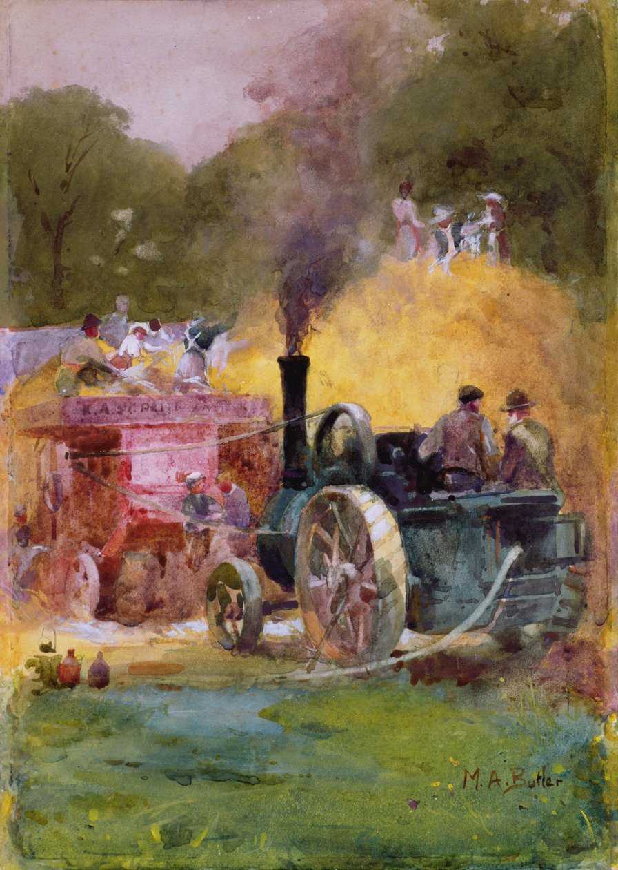 The Steam Thresher (wc på papper) av Mildred Anne Butler